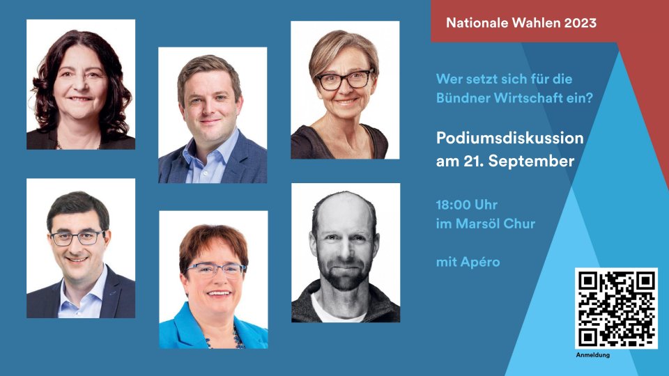 nationale Wahlen, Podium, Nationalrat, FDP, SVP, die Mitte, GLP, die Grünen, SP